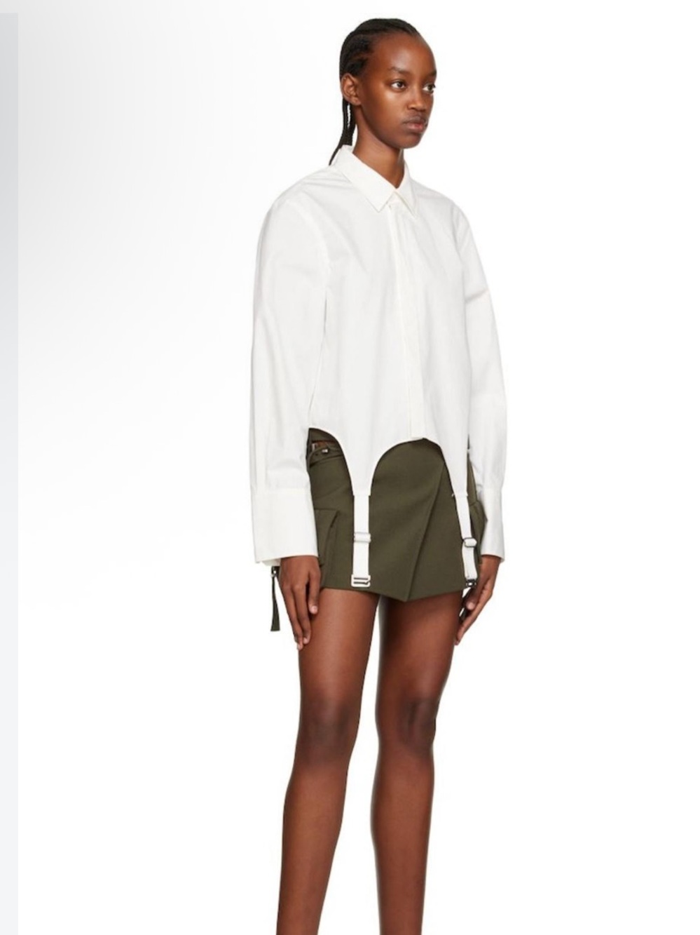 DION LEE
White Garter Shirt
Size: